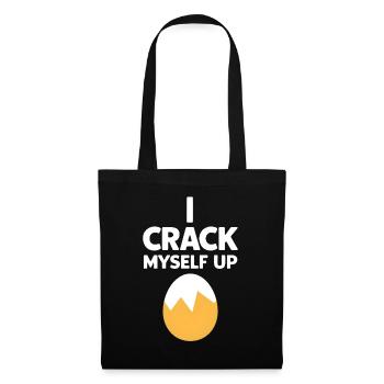 I Crack Myself Up - Stoffbeutel - Schwarz - Vorne