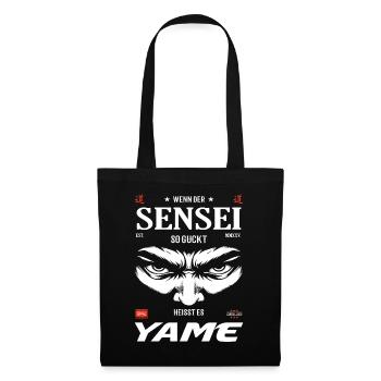 Sensei Böse Blick – Yame Design - Stoffbeutel - Schwarz - Vorne