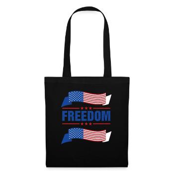 Stylish freedom flag motifs - Tote Bag - black - Front