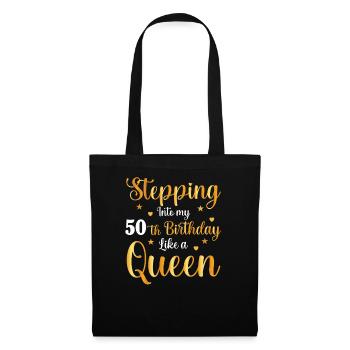 50th Birthday Queen Style - Tote Bag - black - Front