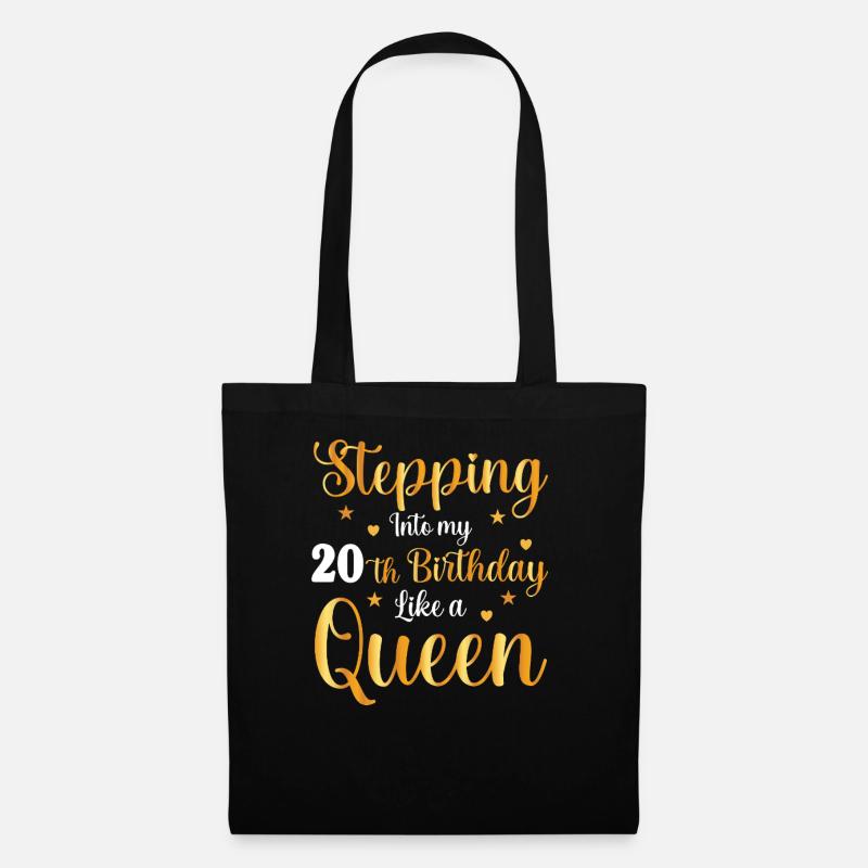 Step into the queen's age 20 - Tote Bag - black