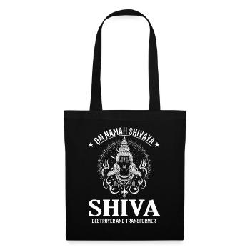 Shiva Design – Divinité puissante - Sac en tissu - noir - Devant