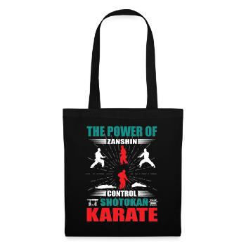 Shotokan Karate Zanshin Design - Tote Bag - black - Front