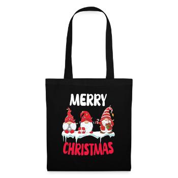 Troupe de Noël Gnome - Sac en tissu - noir - Devant