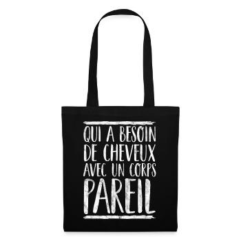 Funny Bald Man Humor Gift - Tote Bag - black - Front