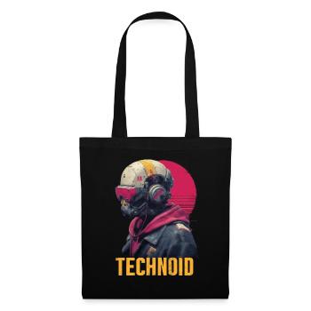 Technoid Neon Helm - Stoffbeutel - Schwarz - Vorne