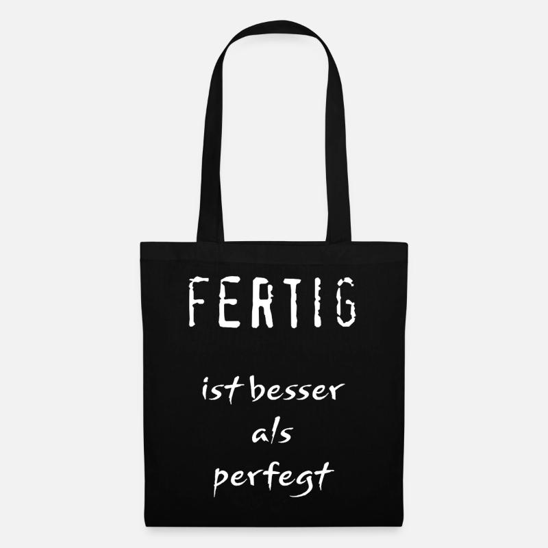 Done is better than swept - Tote Bag - black