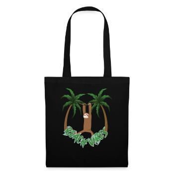 Ambiance de plage Paresseuse - Sac en tissu - noir - Devant