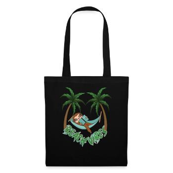 Hot to relax sloth beach - Tote Bag - black - Front