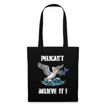 Pelican Pelican't Believe It Humor - Tote Bag - black - Front