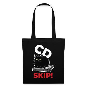 CD Skip Chat Music Humor - Tote Bag - black - Front