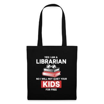 Humor Librarian Not Kids - Tote Bag - black - Front