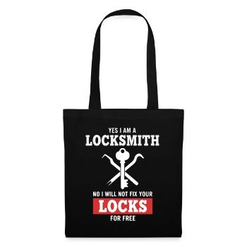 Humor Locksmith Repairs Not Locks - Tote Bag - black - Front