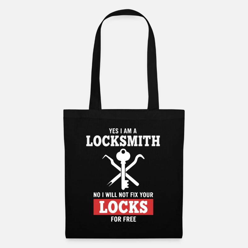 Humor Locksmith Repairs Not Locks - Tote Bag - black