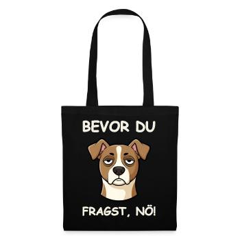 Just nope dog funny saying - Tote Bag - black - Front