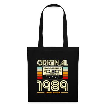 1989 Limited Edition Retro-Kassette - Stoffbeutel - Schwarz - Vorne