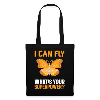 Superpuissance Papillon - Sac en tissu - noir - Devant