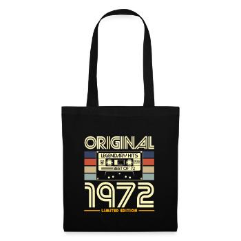 Originales Retro-Kassetten-Limited von 1972 - Stoffbeutel - Schwarz - Vorne