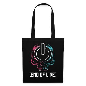  End Of Line Gamer Totenkopf Power Button Gaming - Stoffbeutel - Schwarz - Vorne