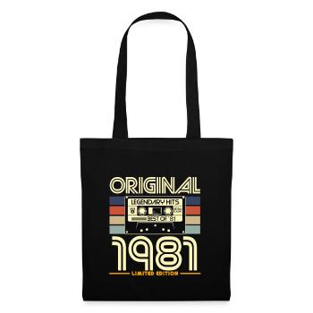 Cassette 1981 Édition Limitée Vintage - Sac en tissu - noir - Devant