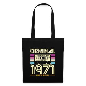Original 1971 Limited Edition Retro Cassette - Tote Bag - black - Front
