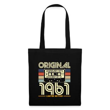 Original 1961 Retro Cassette Limited - Tote Bag - black - Front