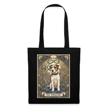 Chien, le magicien - Sac en tissu - noir - Devant