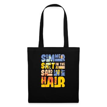 Summer salt in the air - Stoffbeutel - Schwarz - Vorne