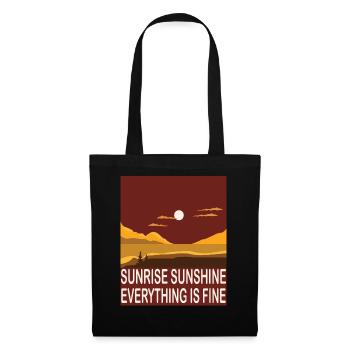 Sunrise Sunshine - Stoffbeutel - Schwarz - Vorne
