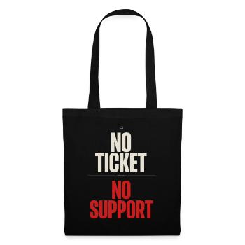 No Ticket No Support Informatiker IT Administrator - Stoffbeutel - Schwarz - Vorne