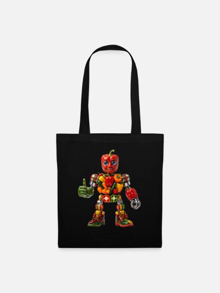 Pepper Bot Veggie Power - Tote Bag - black