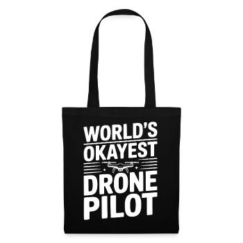 Der beste Drohnenpilot der Welt - Stoffbeutel - Schwarz - Vorne