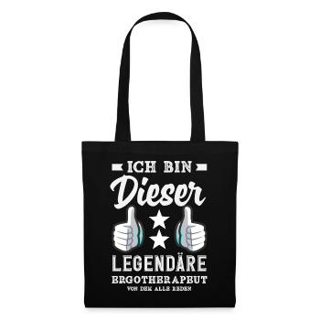 Legendärer Ergotherapeut - Stoffbeutel - Schwarz - Vorne