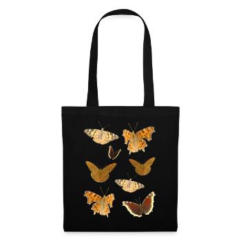 Insekten Schmetterlinge - Stoffbeutel - Schwarz - Vorne