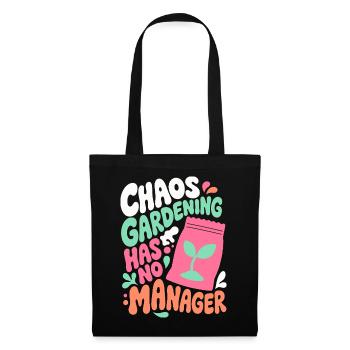 Chaos Gardening ohne Manager - Stoffbeutel - Schwarz - Vorne