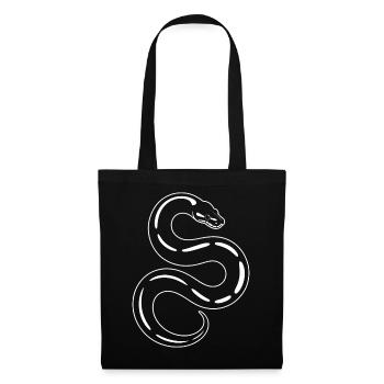 Schlangen Silhouette Minimaldruck - Stoffbeutel - Schwarz - Vorne