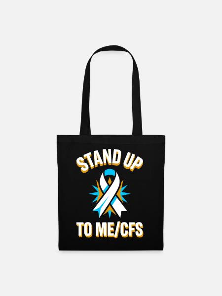 Stand Up To ME/CFS Schleife - Stoffbeutel - Schwarz