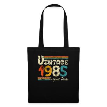 Cadeau Vintage 1985 - Sac en tissu - noir - Devant