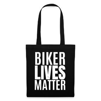 biker lives matter - Sac en tissu - noir - Devant