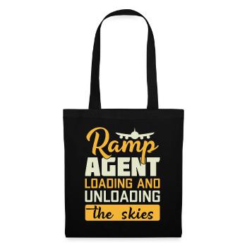 Ramp Agent Loading And Unloading The Skies - Tote Bag - black - Front