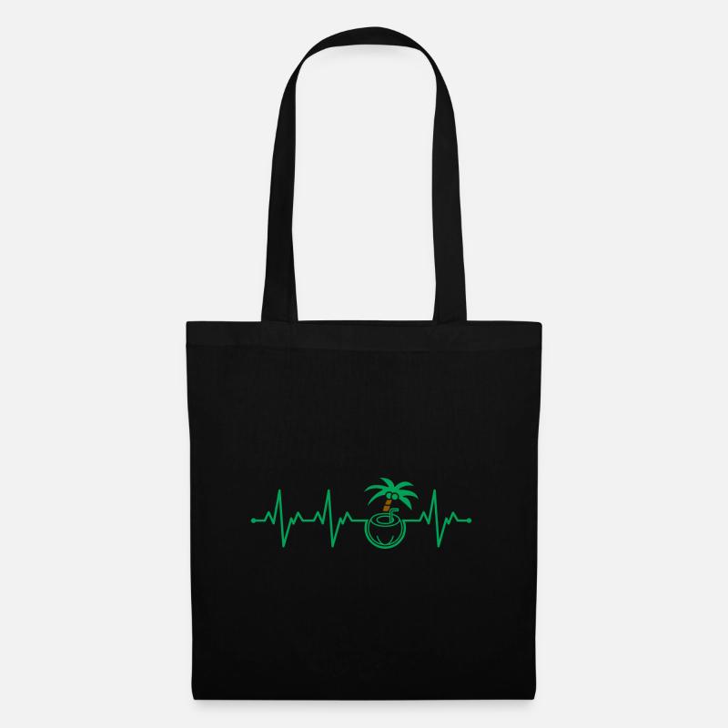 Noix de coco - Sac en tissu - noir