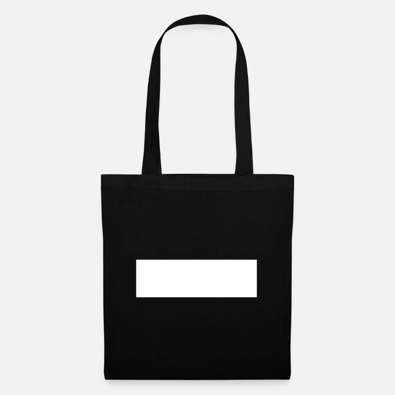 Minimalist Black Rectangle - Bold Statement Tee - Tote Bag - black