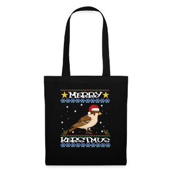 Christmas Christmas sparrow merry Christmas sweater - Tote Bag - black - Front