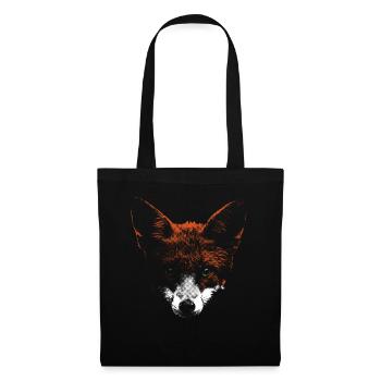 Fox head with white muzzle - Tote Bag - black - Front