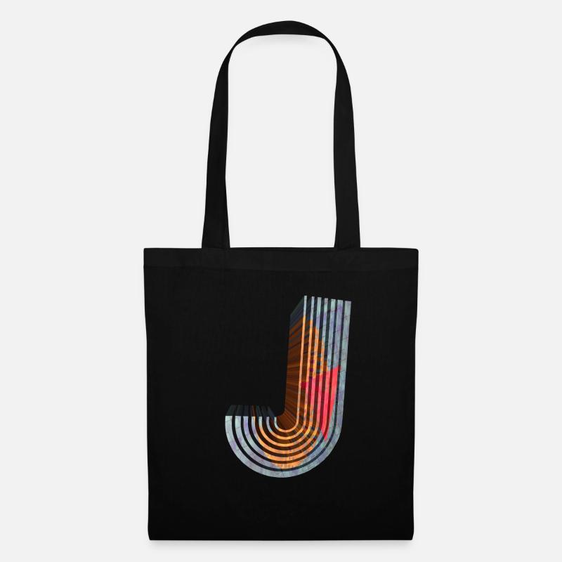J - Tote Bag - black