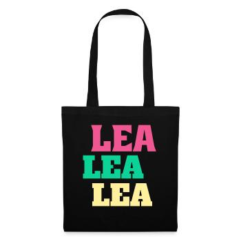 Lea Geburtstag Name Vorname Geschenke Leachen - Stoffbeutel - Schwarz - Vorne