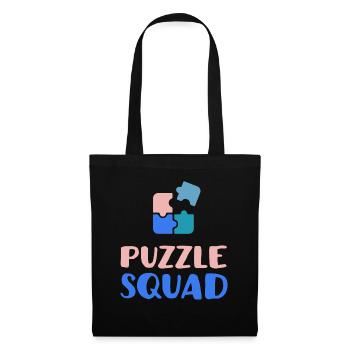 Jigsaw Puzzle Squad Funny Saying Hobby Puzzling - Tote Bag - black - Front