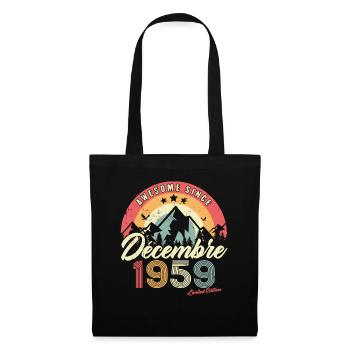 Cadeau D'anniversaire En Décembre 1959 Vintage - Sac en tissu - noir - Devant