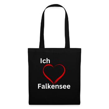 Ich liebe fks - Stoffbeutel - Schwarz - Vorne