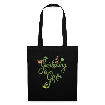Garten Motiv Gärtner & Gärtnerin Spruch - Stoffbeutel - Schwarz - Vorne